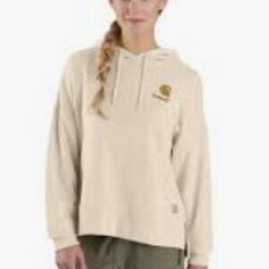 Carhar Women's TENCEL™ Fiber Series Loose Fit Graphic Hooded Sweatshirt